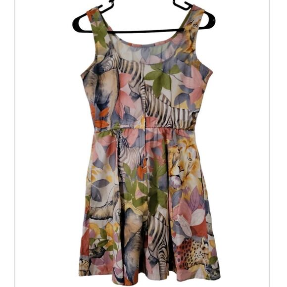 Retrolicious Safari Print Dress - Picture 4 of 5